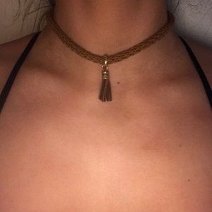 Brown Tassel Choker